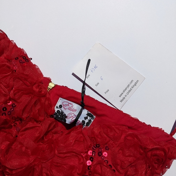 Elise Ryan red cocktail dress - Picture 2 of 3